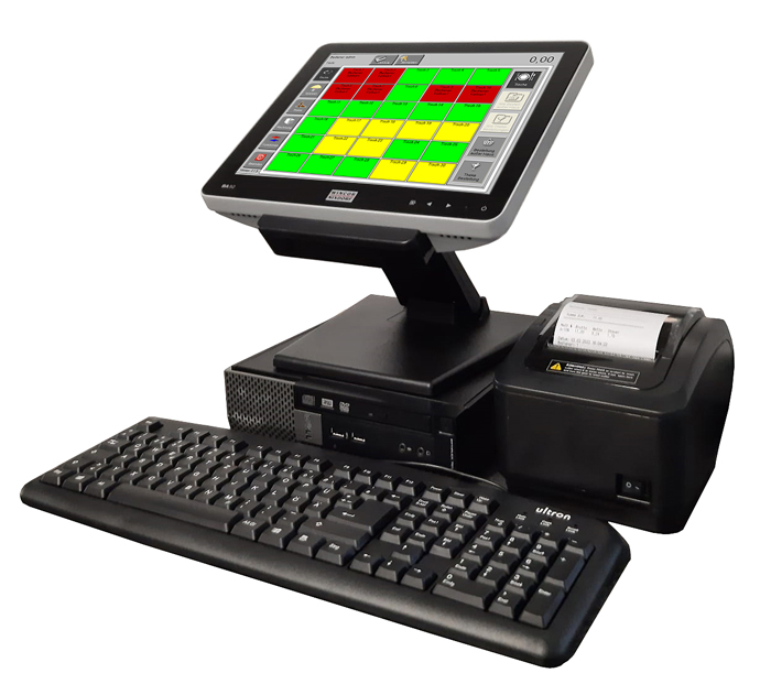 Touchscreen Kasse für die Gastronomie 31cm (12,1") Touchscreen Kasse für die Gastronomie (Restaurant, Bistro) bis 30 Tischen