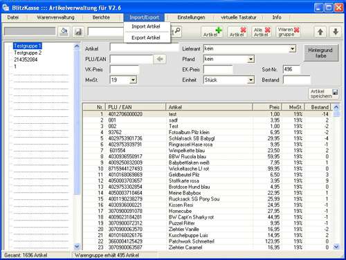 POSprom Import / Export - Screenshot 4