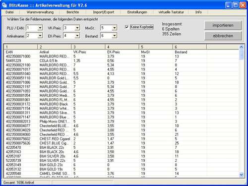 POSprom Import / Export - Screenshot 7