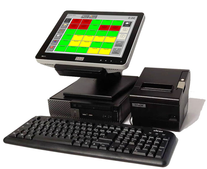 31cm (12,1") Touchscreen Kasse für die Gastronomie (Restaurant, Bistro) bis 30 Tischen