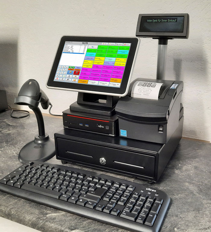 Kassensystem für Kiosk, Lotto-Toto, Presse