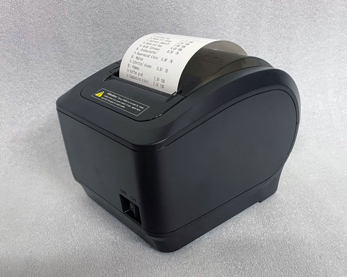 Kompakter Thermo Bondrucker USB, Seriell, LAN, Geldlade