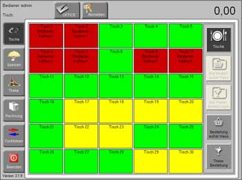 Software POSprom Gastro 30 Tische