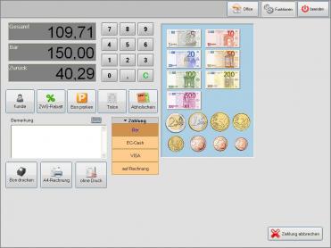 Software POSprom Handel PLUS 4.1 Zahlungsmodus