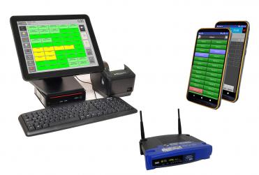 Mobiles Kassensystem (Tablet-PC) inkl. 2x Bondrucker für Restaurant, Gastronomie.