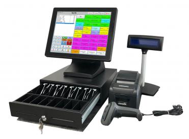 All-in-One 15 Zoll Kassensystem für den Einzelhandel. GoBD / TSE 2q020 konform