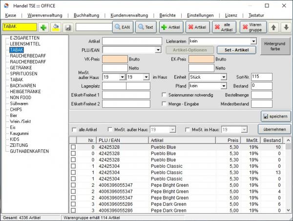 Office zur Handel PLUS 4.5 Software