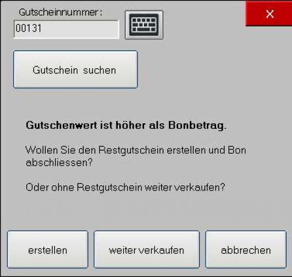 Software POSprom Handel PLUS 4.1 Gutscheine