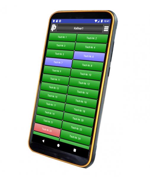 Bestellterminal, Handheld für Kassensystem in Restaurant, Gastronomie