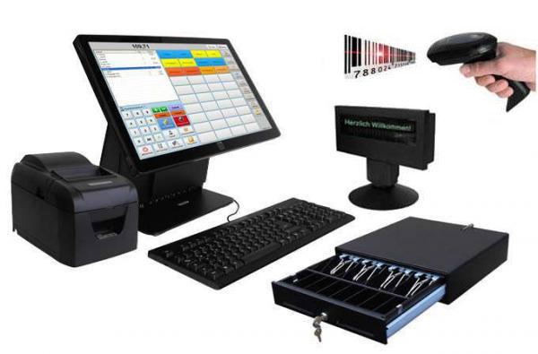 All-in-One 15.6 Zoll Kassensystem für Einzelhandel. TSE konform